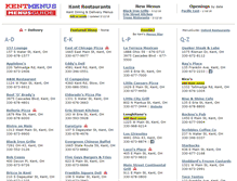 Tablet Screenshot of kentmenus.com